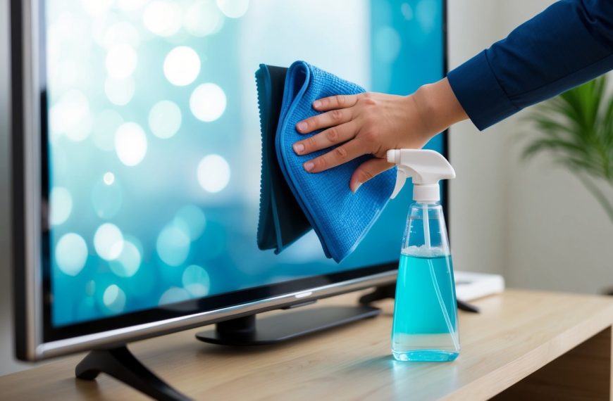 jak wyczyścić ekran telewizora