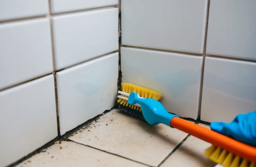 jak wyczyścić fugi pod prysznicem