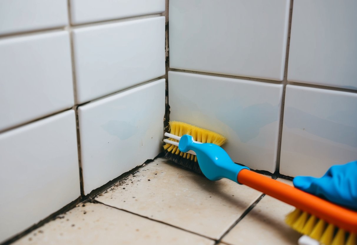 jak wyczyścić fugi pod prysznicem