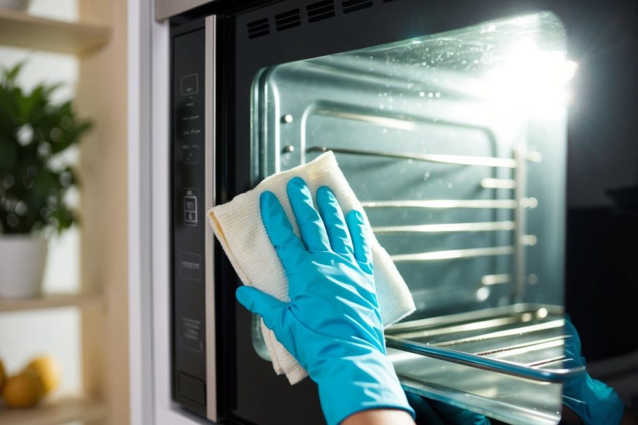 jak wyczyścić szybę w piekarniku