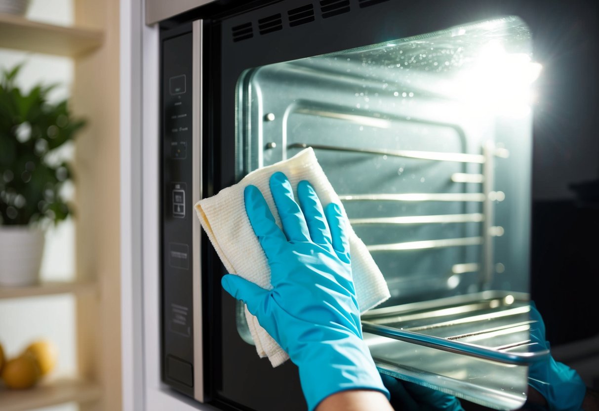 jak wyczyścić szybę w piekarniku