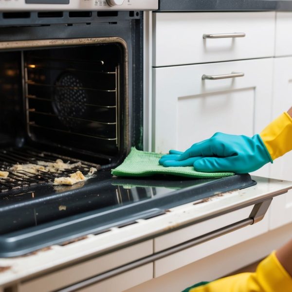 jak wyczyścić przypalony piekarnik