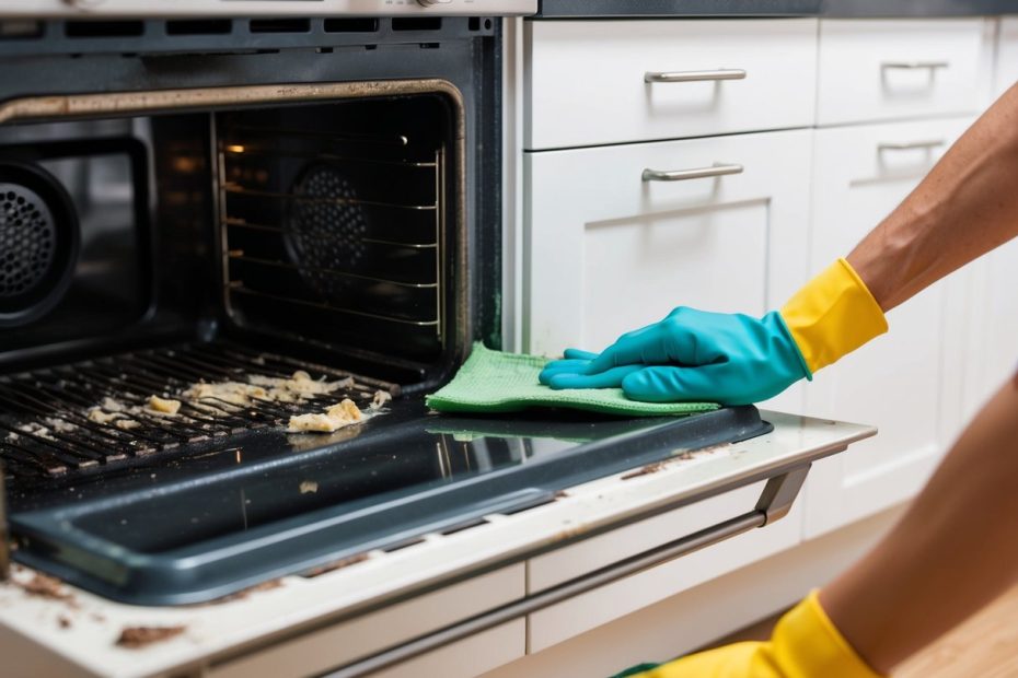 jak wyczyścić przypalony piekarnik