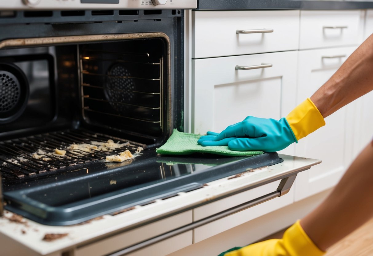 jak wyczyścić przypalony piekarnik