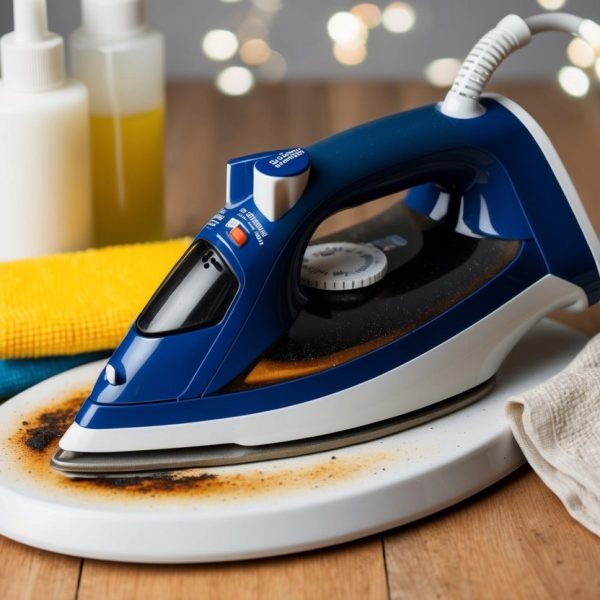 jak wyczyścić żelazko teflonowe przypalone