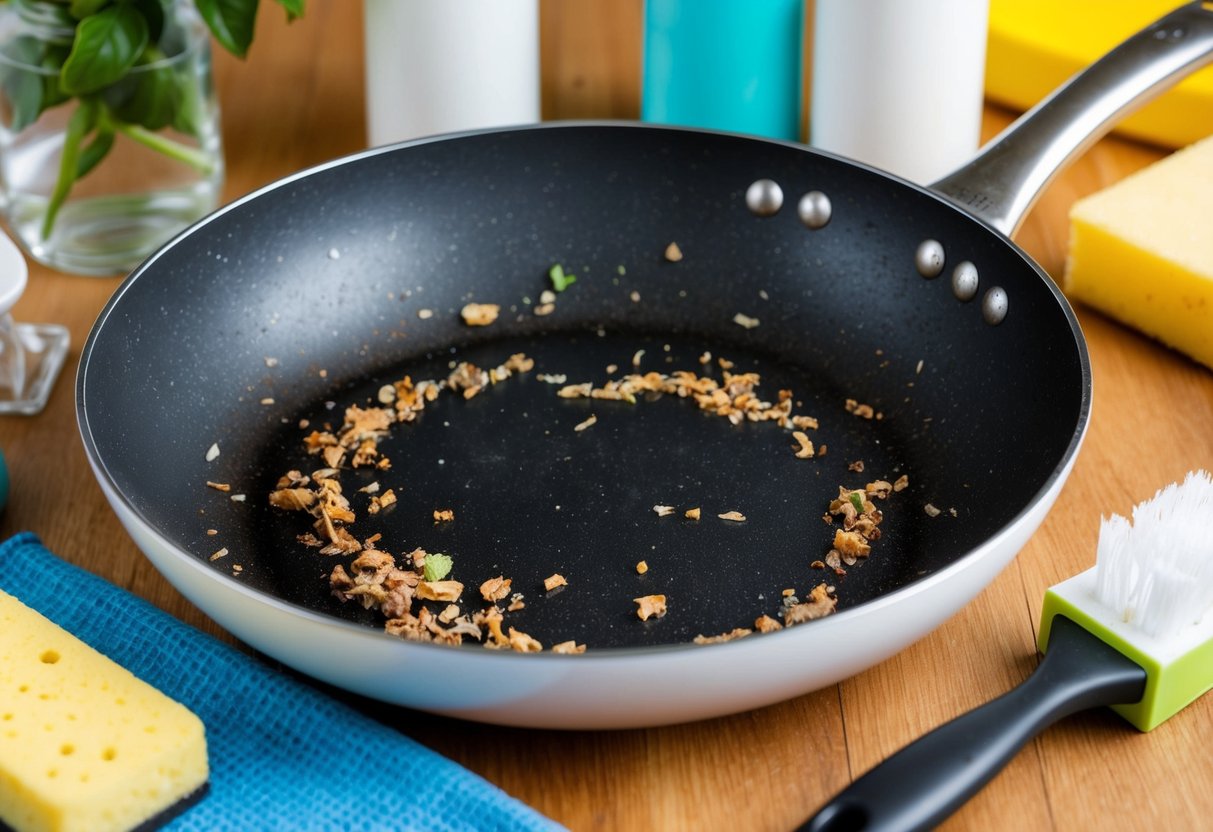 jak wyczyścić patelnię od spodu