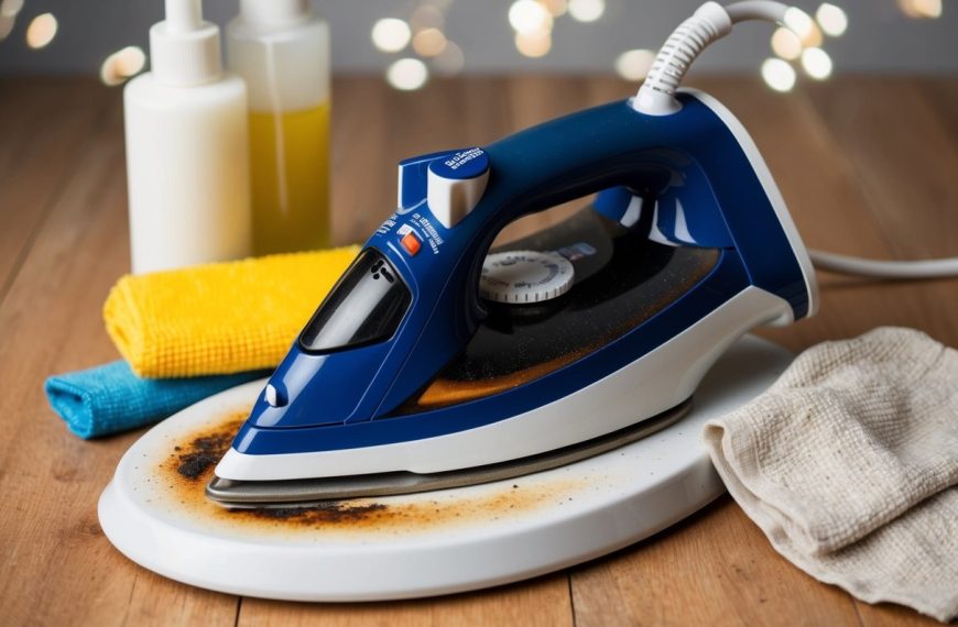 jak wyczyścić żelazko teflonowe przypalone