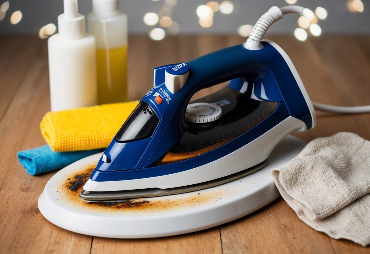 jak wyczyścić żelazko teflonowe przypalone